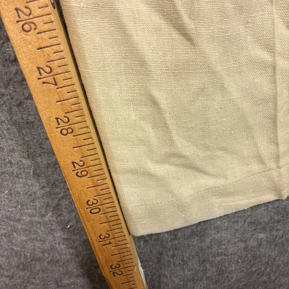 Martinez Montiel Linen‎ Blend Pants Mens 42x31 Tan Relaxed Fit Summer Beach